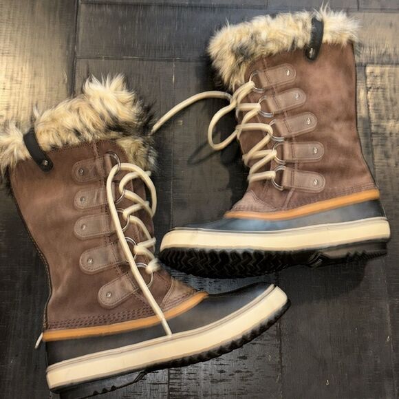 Sorel Joan of Arctic Snow Winter Boots Women’s US Size 10.5 Faux Fur Shoes​​​​​​ - Picture 6 of 12
